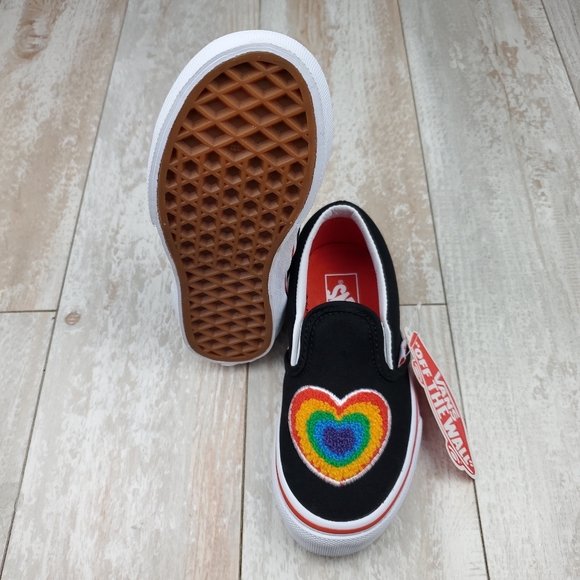 Vans Classic Slip On Chenille Rainbow - Picture 7 of 8